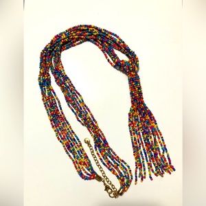 Multicolored bead necklace